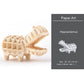 3D Ornaments Wooden Puzzle Animal Assembly Kits DIY Table Decoration Safe and Non-Toxic Easy Punch Out Gift Children Puzzle