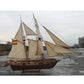 1:100/148/130/120 Wooden Ship Assembly Model DIY Kit Sailing Home Desktop Room Sailboat Decor Ship Model Set for Kids Adult Gift