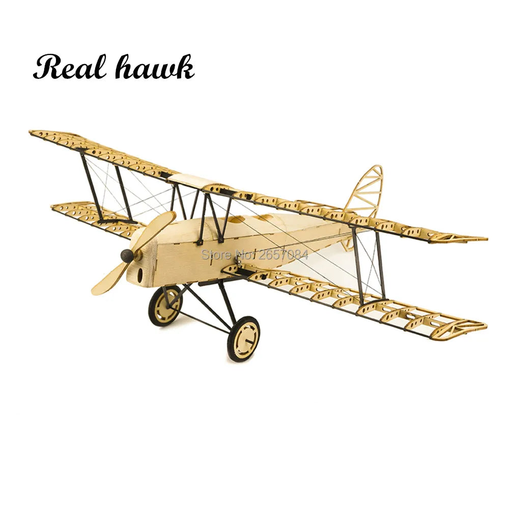 DIY Craft, Wood Building Kit,Building Toys, Christmas Gift Present,1:18 X10 De Havilland Tiger Moth Static Models