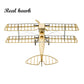 DIY Craft, Wood Building Kit,Building Toys, Christmas Gift Present,1:18 X10 De Havilland Tiger Moth Static Models