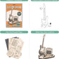 Robotime Rokr 3D Wooden Puzzles Guitar Craft Model Kits 140 Pieces Build Musical Instruments for Adults