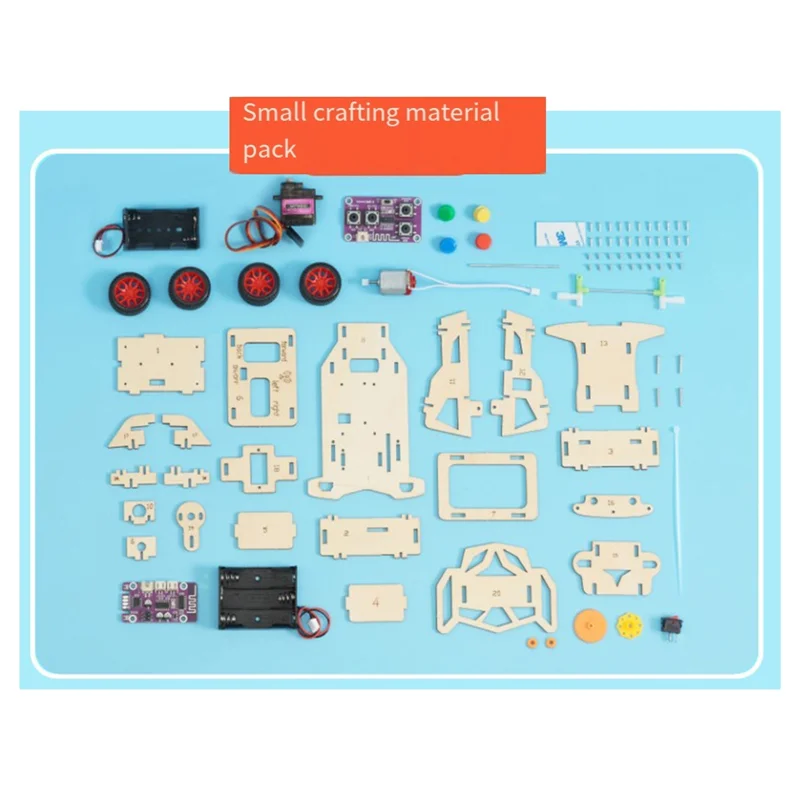MACH-RC Car  Wooden Science Kits Assembly Physics Experimental Tool Kit 3D Puzzle  Early Learning Teaching Materials