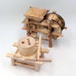 Wooden Ancient Well Imitation Farm Tools Windmill Wooden Mill Model Gift Small Ornament Craft