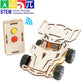 Wooden Remote Control Car DIY Assembling Racing Car STEM Educational Toys School Science Experiment Kits for Kids Teens Gifts