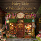 DIY Wooden Fairy-Tale Wonderhous Casa Figurines Miniatures Bookend Assembled Houses for Friends Birthday Gifts Home Decor Crafts