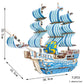 3D Sailing Ship Warship Pirate Ship Wooden Puzzle Boat Model DIY Educational Handmade Toys For Children Kids Party Games Gift
