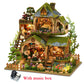 DIY Wooden Miniature Model Kit Forest Adventures Casa Doll Houses 3D Puzzle Dollhouse With Furniture for Friends Christmas Gifts