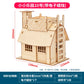 1:50 Scale Miniature Building Prefabricated House Wooden Cabin DIY Assembly Model Kit Wooden Constructor Architecture Material