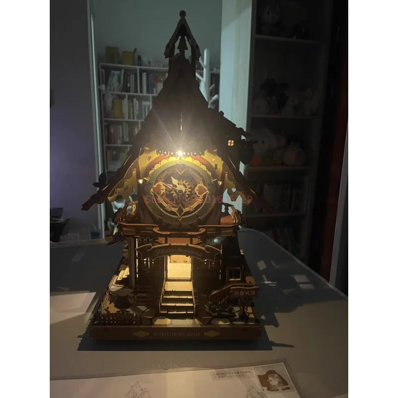 Original New Cuckoo Clock Gift Diy Handmade Creative Wooden Assembly Ornament Model Anime Peripheral Developmental Toy Gifts