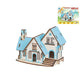 3D Wooden Puzzle Jigsaw House Villa Architectural Models DIY Assembled Combination Kids Handmade Craft Puzzle Decoration
