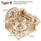 3d Wooden Puzzle Building Model Kits Marble Runs Mechanical Puzzles Self Assembly Toy STEAM Educational Toys for Kids Adult Gift
