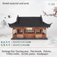 1:50 Scale Chinese Ancient Wooden House Model Kit – DIY Miniature Architecture Building Set for Home Decoration, Desk Display