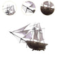 Mini Sailboat Model Wooden Miniature Sailing Boat DIY Model Decorative