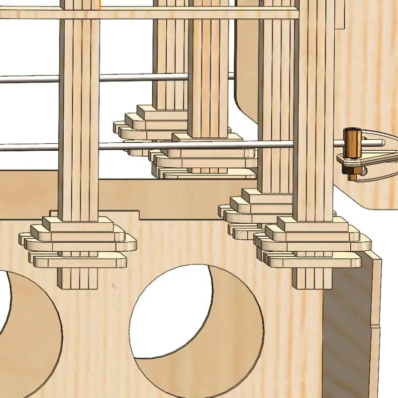 Wind-powered Boat Wooden Assembled Ship Model Electric Toy Remote Control Ship Third Generation Parent-child Interaction