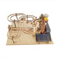DIY 3D Wooden Marble Run Kit Build Mechanical Gears Steam Powered Science Experiment Educational Toy for Children and Teens