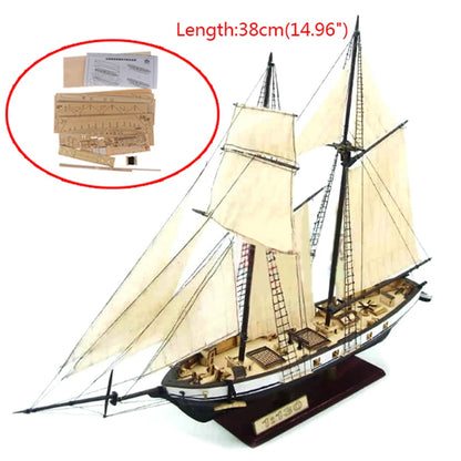 Wooden Assembly Ship Model Series Handmade Building Blocks Puzzle Assembly Brain Toy 3D Paper Card Model Sets ship model