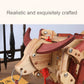 Wooden Gear Mechanical Ox Cart Model Invention in Ancient China Creative Assembly Toys Crafts Walks On Its Own Gift