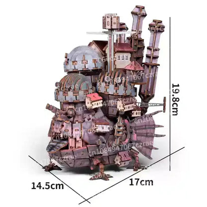 Wooden assembly model stacking animation ornament 3D three-dimensional puzzle