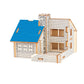 3D Wooden Puzzle Jigsaw House Villa Architectural Models DIY Assembled Combination Kids Handmade Craft Puzzle Decoration
