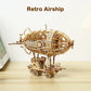 Ury 3D Wooden Puzzle Retro Airship Balloon Car Steam Age Assembly Model Game for Children Adult DIY Toys Kits Decoration Gifts