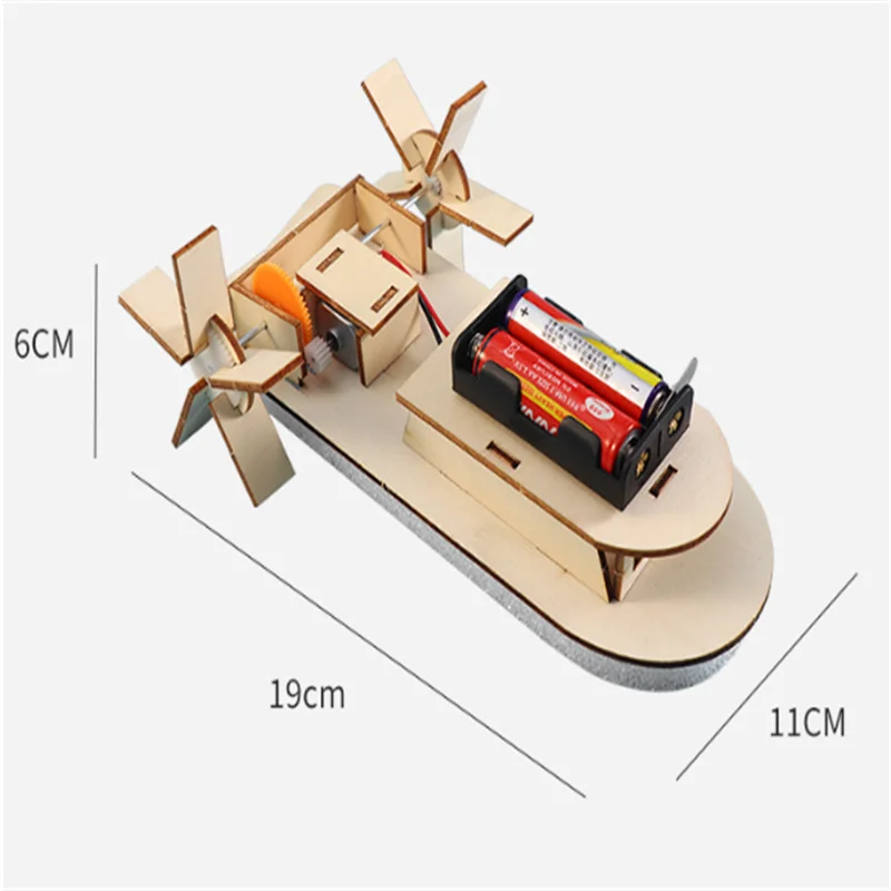 Wooden Assembly Ship DIY Handmade Toy Science Experiment Set Assembly Material Pack Toy Elementary School Experimental Equipment