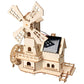Solar windmill houses, children's DIY handcrafted assembly models, 3D wooden jigsaw puzzles, educational science experiments