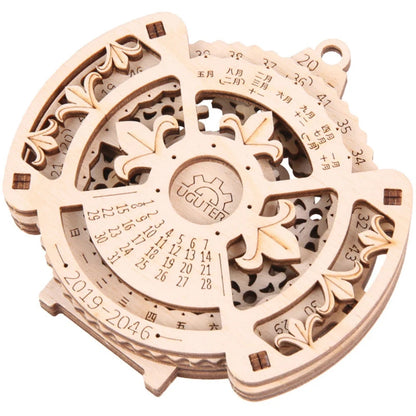DIY 3D Perpetual Calendar Wooden Puzzle Game Gear Rotating Assembly Toy Learning & Education Unisex Puzzles Toy For Teens Adults
