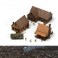 1/72 Eastern European Town House Building Scene Wooden Assembled Model Ornaments DIY Handmade Gifts