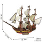 3D Sailing Ship Warship Pirate Ship Wooden Puzzle Boat Model DIY Educational Handmade Toys For Children Kids Party Games Gift