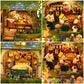DIY Wooden Miniature Model Kit Forest Adventures Casa Doll Houses 3D Puzzle Dollhouse With Furniture for Friends Christmas Gifts