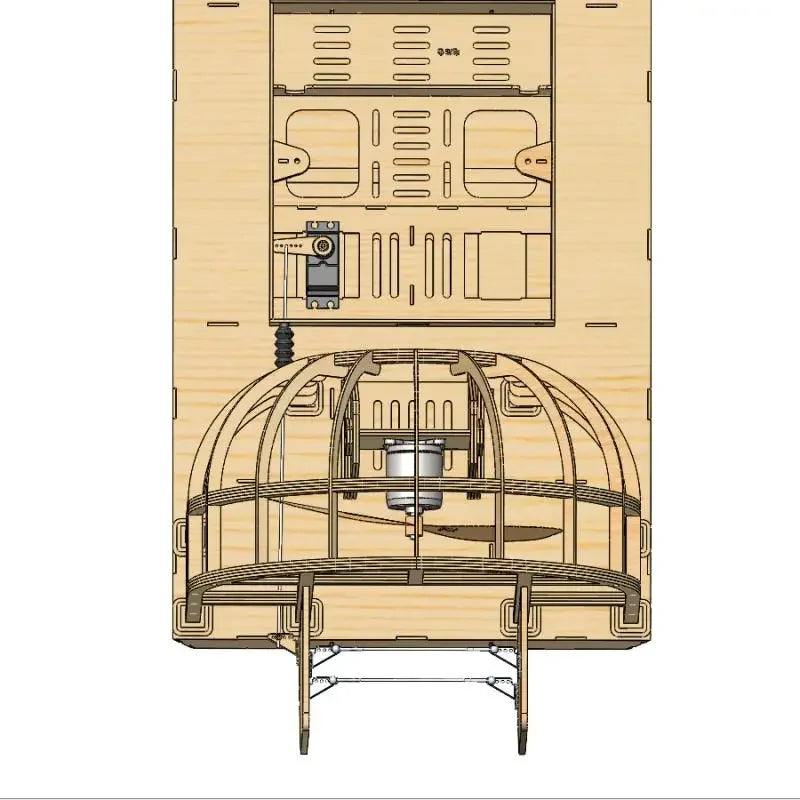 Wind-powered Boat Wooden Assembled Ship Model Electric Toy Remote Control Ship Third Generation Parent-child Interaction