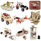 DIY Wooden Robot Eating Coin Invention Model Teaching Learning STEM Project for Students Kids Science Experiment Assemble Kit