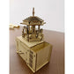 3D Wooden Puzzle WindUp Carousel Music Box MultiFunction Pen Holder Kids Craft Gift Safe Material
