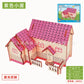 Wooden Building 3D Small House Beauty House Jigsaw Puzzle Laser Version Children's Early Education Educational Toys Kids Toys