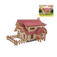 3D Wooden Puzzle Jigsaw House Villa Architectural Models DIY Assembled Combination Kids Handmade Craft Puzzle Decoration