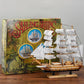 Wooden Sailing Ship Ornaments Famous Sailing Ships In The Age of Voyages Wooden Artwork Souvenirs for Office and Home Decoration