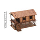 1/72 Models DIY Wooden House Assemble DIY Crafts Miniature House Handmade Buiilding Model Architecture Kits House Diorama Layout