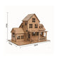 Wooden Jigsaw 3D Building Model Game Diy Handmade Comfortable House Villa Children Adult Birthday Gift