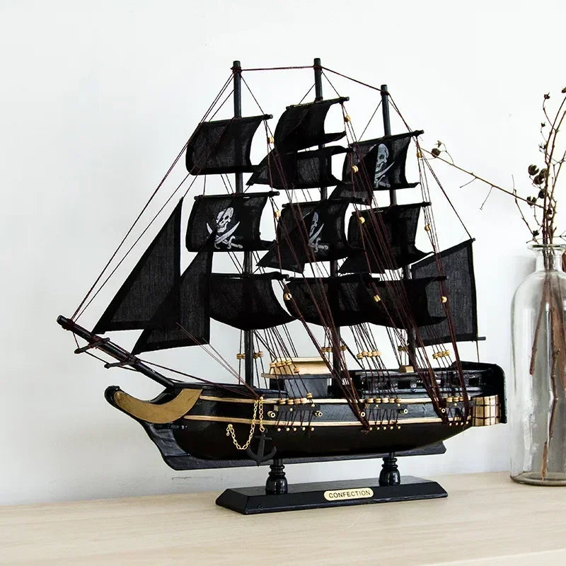 Wooden Sailing Ship Ornaments Famous Sailing Ships In The Age of Voyages Wooden Artwork Souvenirs for Office and Home Decoration