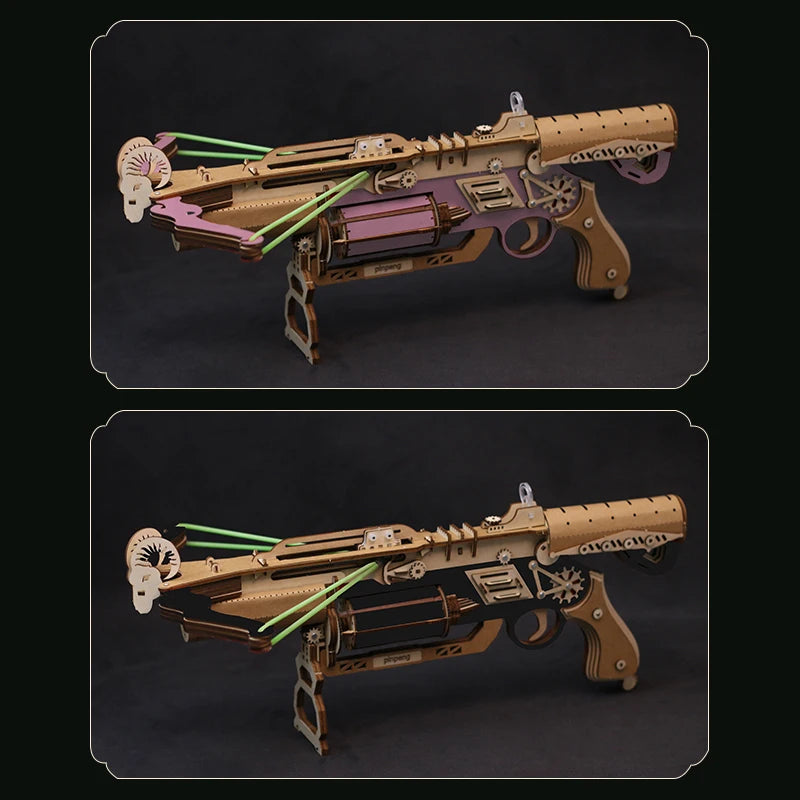 DIY Wooden 3D Puzzles The Demon of Strong Crossbow Miniature Model Kits Gun Jigsaw Puzzle for Friends Boys Birthday Gifts