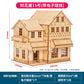 1:50 Scale Miniature Building Prefabricated House Wooden Cabin DIY Assembly Model Kit Wooden Constructor Architecture Material