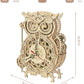 Robotime ROKR 3D Wooden Puzzle Owl Clock Model Building Kit Toys for Children Kids Boys LK503