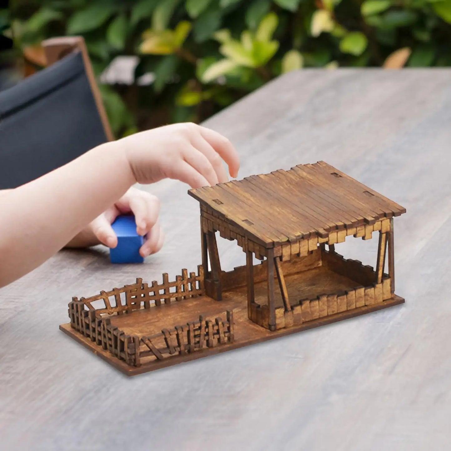 1/72 Models DIY Wooden House Assemble DIY Crafts Miniature House Handmade Buiilding Model Architecture Kits House Diorama Layout