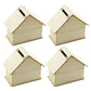 Wooden House Storage Box DIY Painting Blank Wood Holder Money Candy Container Desktop Home Box  Wood Color
