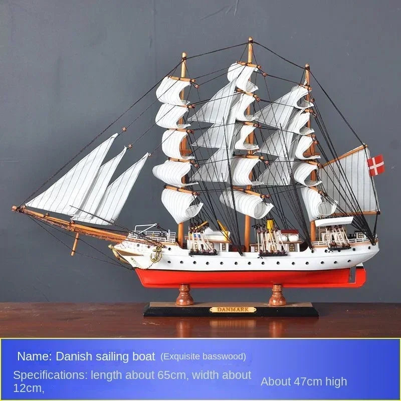 Wooden Sailing Ship Ornaments Famous Sailing Ships In The Age of Voyages Wooden Artwork Souvenirs for Office and Home Decoration