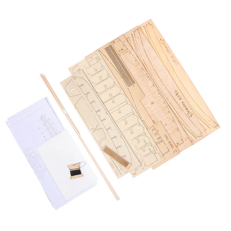 1pcs Chinese sand boat wooden assembly model kit DIY handmade antique ship model