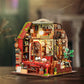 DIY Wooden Cabin Model Kit - Handmade bookstore garden pet shop Assembly House Birthday Gift Creative Handcraft Building Project