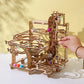 3D Wooden Puzzle Marble Run Set DIY Mechanical Track Electric Manual Model Building Block Kits Assembly Toy Gift for Teens Adult
