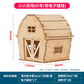 1:50 Scale Miniature Building Prefabricated House Wooden Cabin DIY Assembly Model Kit Wooden Constructor Architecture Material