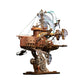 Assembly Fantastic Spaceship Model Fantasy Airship Handicraft DIY 3D Wooden Puzzle Miniature Model Collection